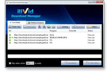 iLivid Download Manager - Download free movies with iLivid