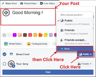 Creating a Facebook post