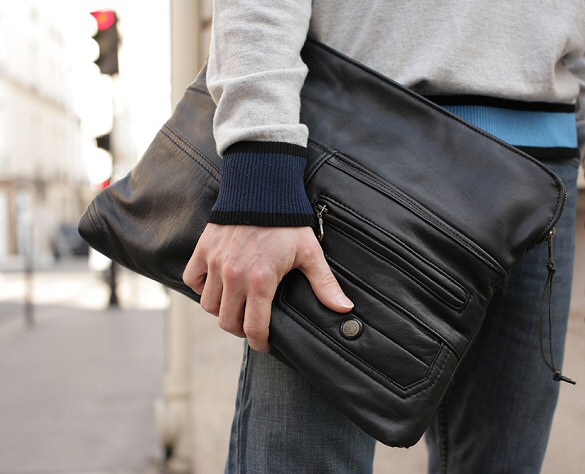 Sac cartable Homme Matieres a reflexion