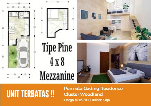 Permata Gading Residence Cluster Woodland Harga Rp 700 Jutaan - Info Rumah Lengkap