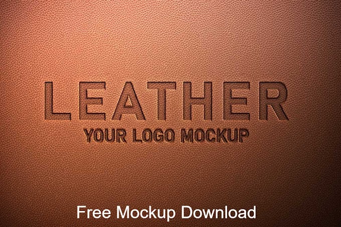 Leather Logo Mockup PSD Free Download