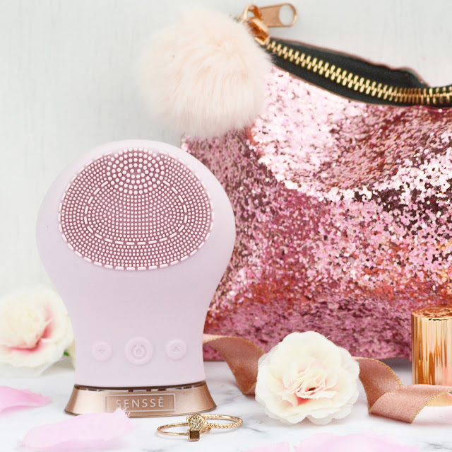 Senssé Pink & Rose Gold Silicone Facial Cleansing Brush Review Lovelaughslipstick Blog