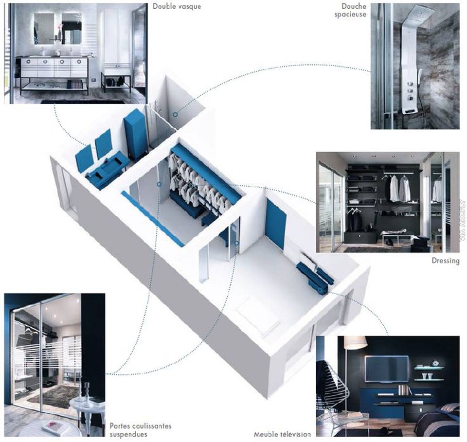  Gambar  Skema 3D Apartemen Minimalis  Dekorasi Rumah  Minimalis 