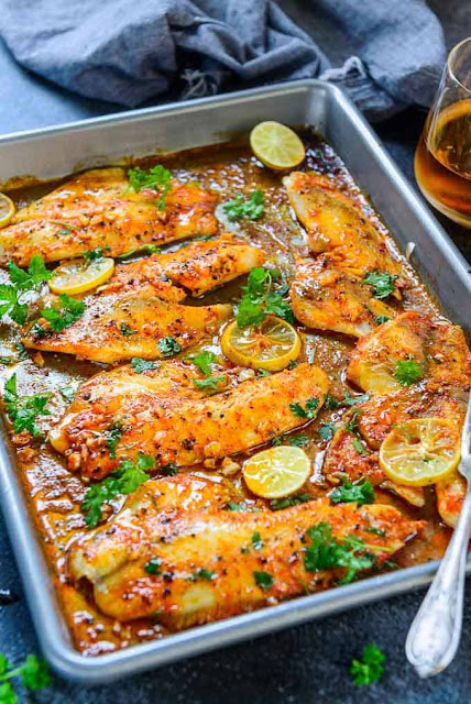 Lemon Garlic Baked Tilapia