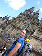 Cathedral of Santiago de Compostela. In the end, we arrived at Obradoiro . (galicia camino de santiago portugues catedral de santiago)