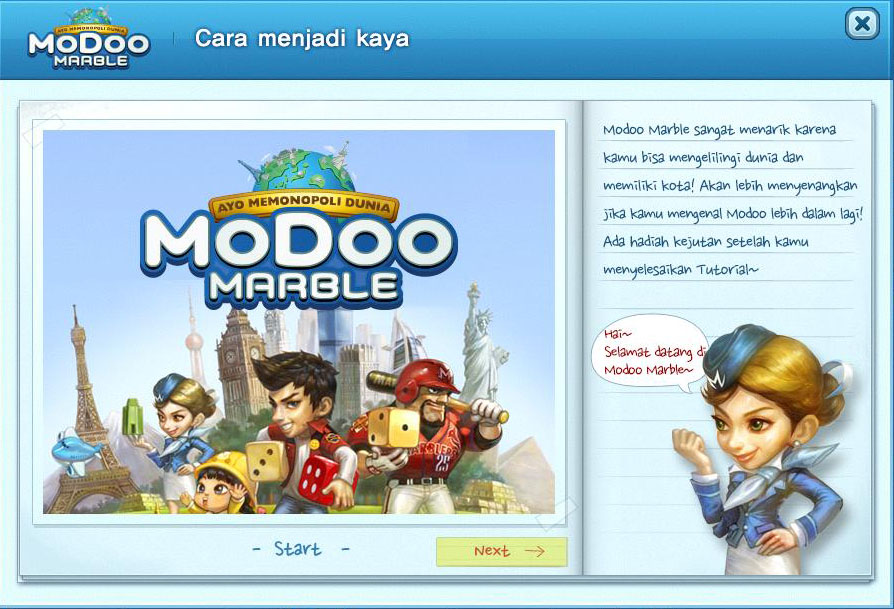 Bermain Modoo Marble Monopoly Online