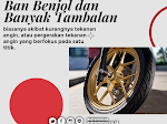 akibat ban motor banyak tambalan