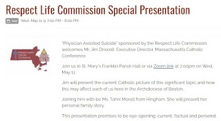 Physician Assisted Suicide presentation at St Mary's - May 11