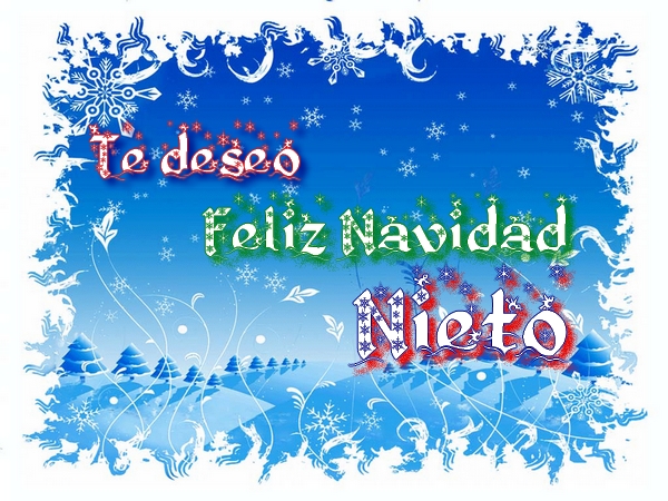 Te deseo Feliz Navidad Nieto