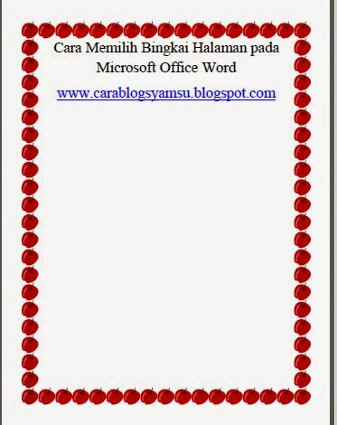 Cara Membuat Bingkai Halaman pada Microsoft Office Word