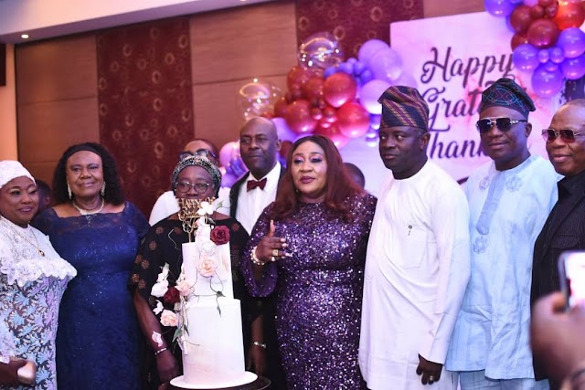 Otunba Yemi Lawal Holds Classy 60th Birthday Party For Wife,Yeye Ayotunde Lawal