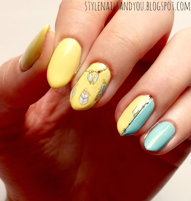 Indian Feathers | Indian 3D Nail Sticker | Born Pretty Store Review