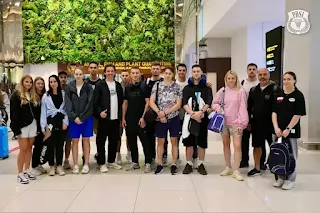 Russian badminton team arrives for joint national training in Cipayung