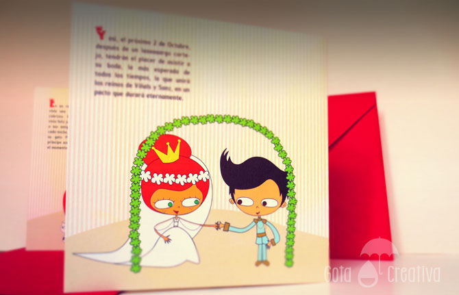 invitacion boda jye gota creativa