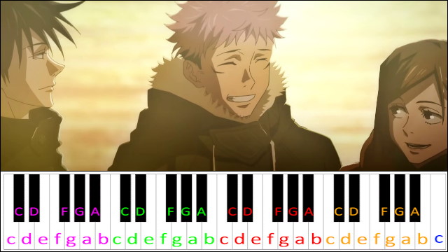 Give It Back by Cö Shu Nie (Jujutsu Kaisen ED 2) Piano / Keyboard Easy Letter Notes for Beginners