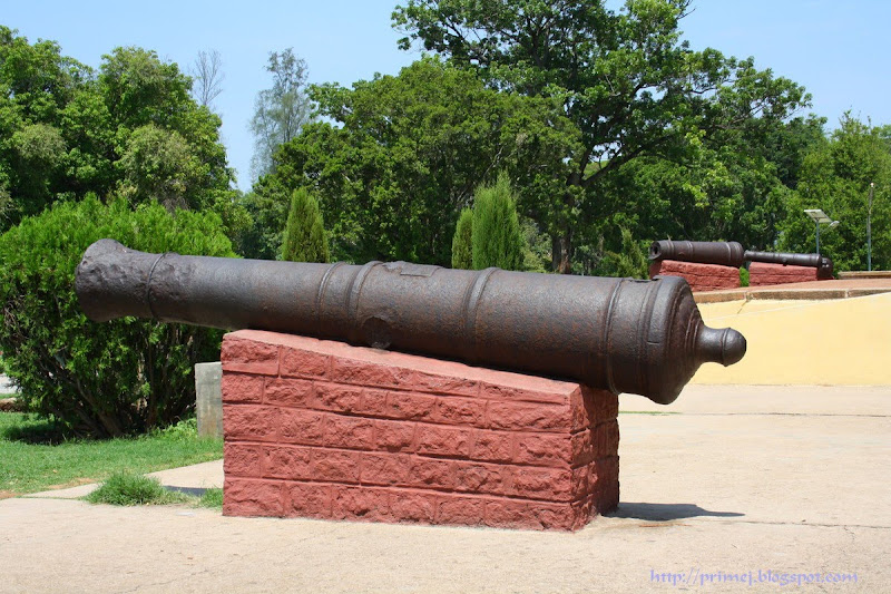 Cannons at Tipu Sultan's summer palace