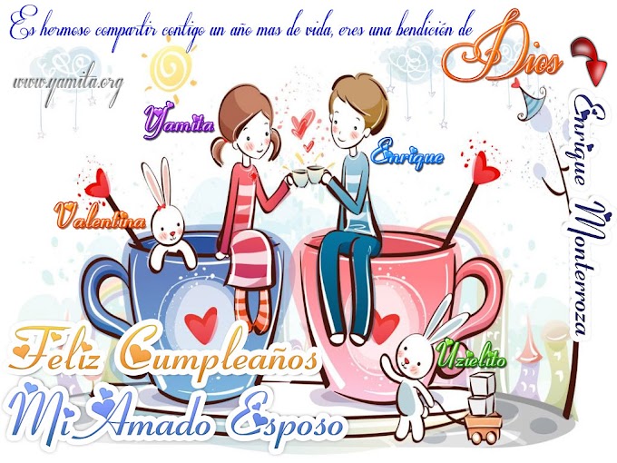 Es hermoso compartir contigo Feliz Cumpleaños Enrique