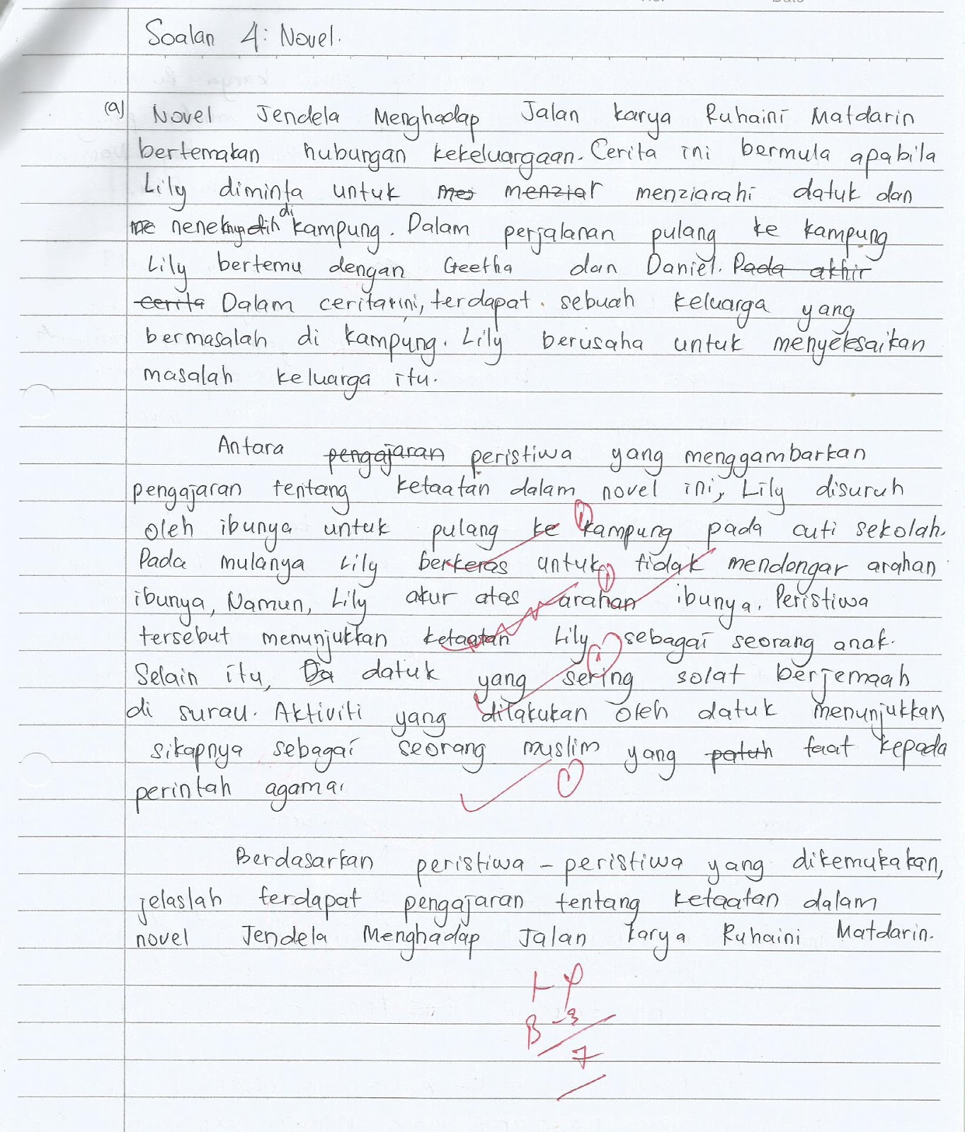 Contoh Jawapan Novel Bi Spm