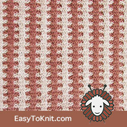 Slip Stitch Knitting 9: Ladder | Easy to knit #knittingstitches #knittingpattern