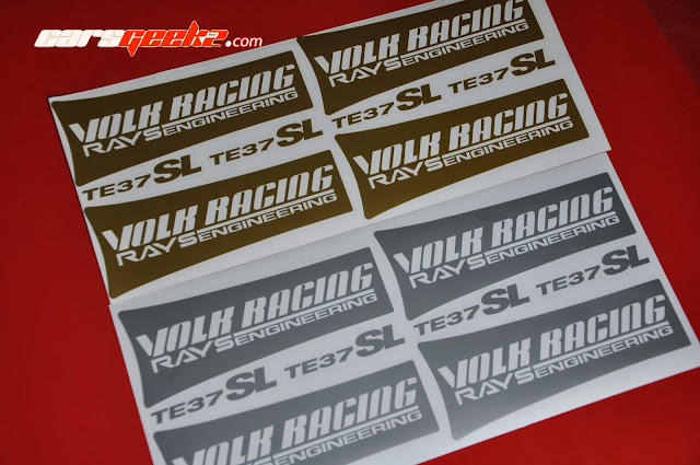 Volk Racing Rays Engineering TE37SL silver decals