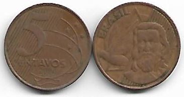 Moeda de 5 centavos, 2004