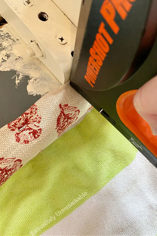 Using A Staple Gun To Secure Fabric