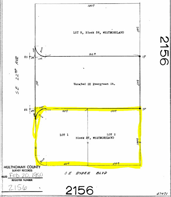 2209 SE Bybee, Portland, Oregon, February 1950 survey #2156