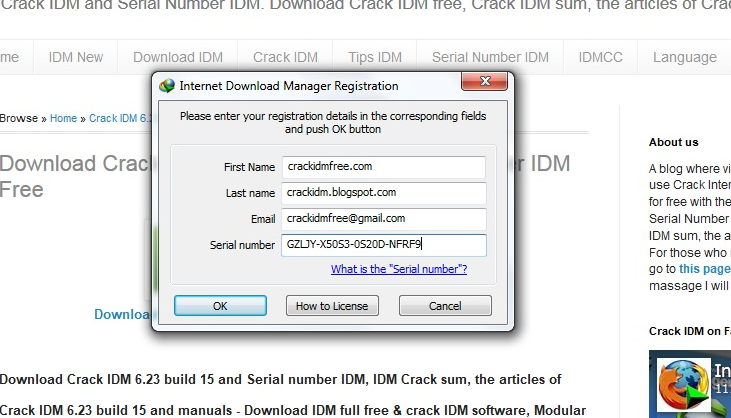 Serial Number IDM Free 6.25 - IDM Serial Key and Crack Free Download - Download Crack IDM 6.28 ...