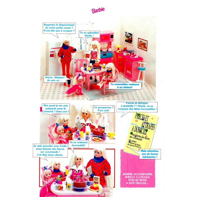 Deuxième page du roman-photos de Barbie - le carnaval arrive, déguisons-nous.