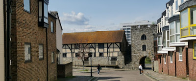 Murallas de Southampton vistas desde el casco antiguo.