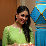 Kareena Kapoor Beautiful In Green Dress With Diwali Lantern and Diya Thali