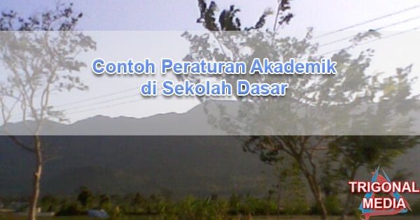 Contoh Peraturan Akademik di Sekolah Dasar
