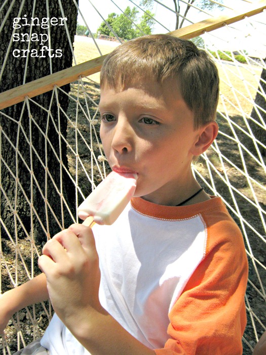 eating some TCBY on a hammock