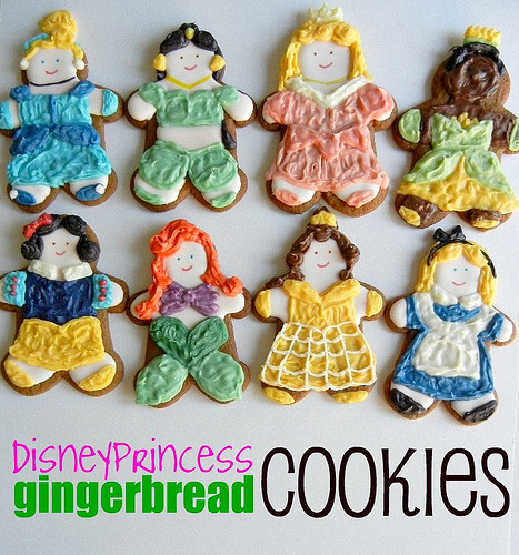Disney Princess gingerbread cookies