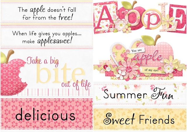 Signs of the Sweet Apples Clipart.