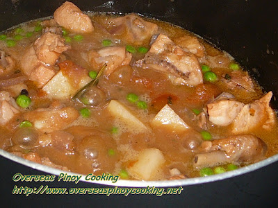 Chicken Sarciado - Cooking Procedure