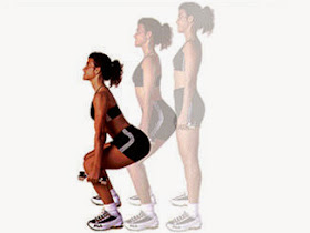 Dumbbell Squats exercise for butt