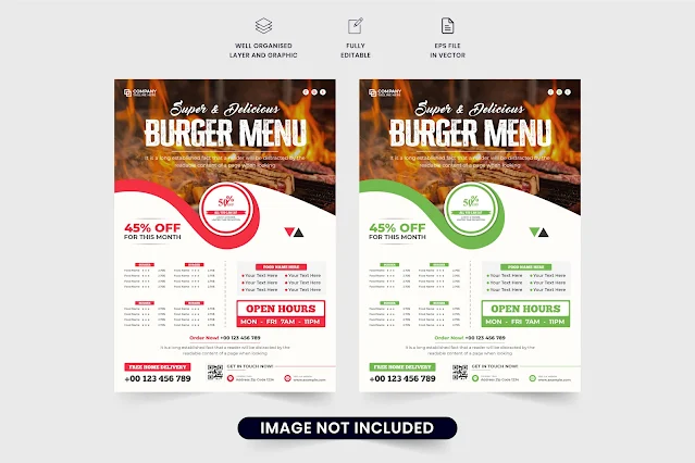 Modern restaurant promotion template free download