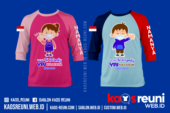 Sablon Kaos Anak TK Big Family - Kaos Keluarga Besar Taman Kanak Kanak