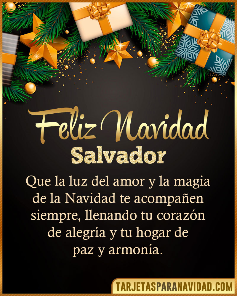 Imágenes con frases de Navidad para Salvador