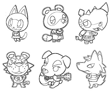 #21 Animal Crossing Coloring Page