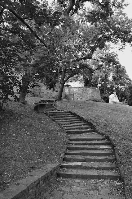 Treppe zur alten Zeitzer Stadtmauer.