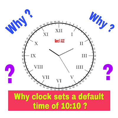 Ever wonder why clocks always show 10:10 by default ?