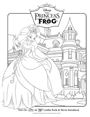 disney the princess and the frog coloring pages. The Princess and the Frog