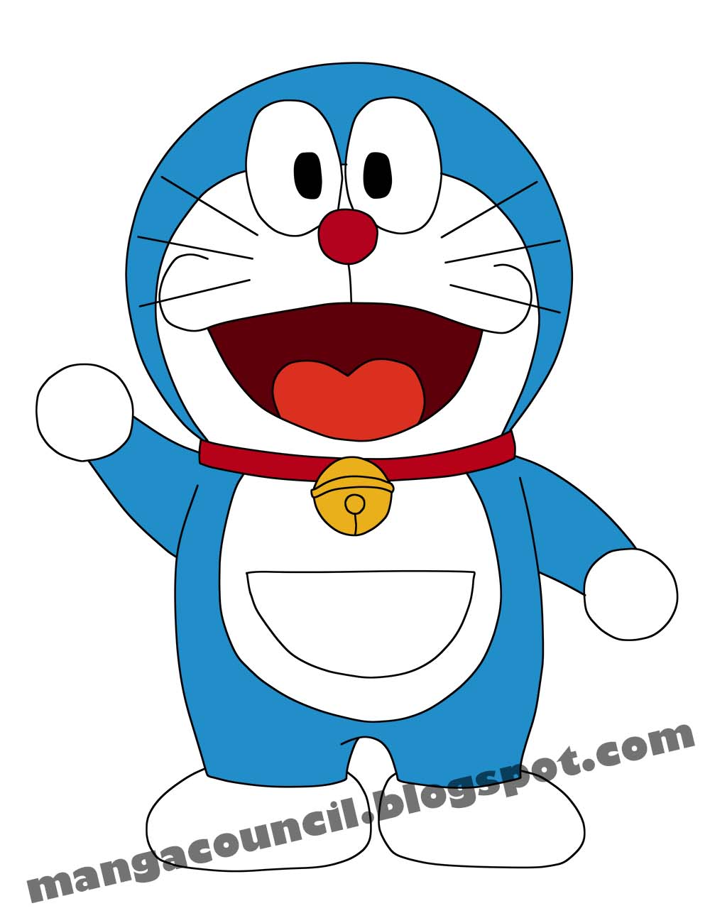 mengapai asa dgn ziaul cara gambar  doraemon 