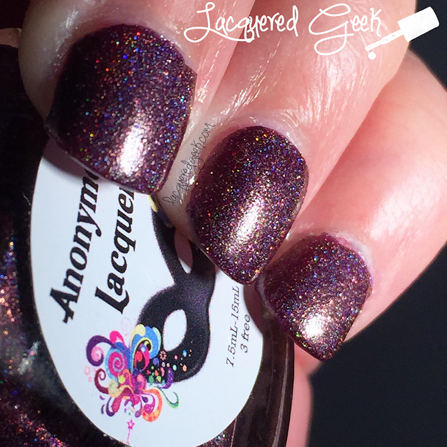 Anonymous Lacquer Fangalicious 2.0 nail polish swatch from Lacquered Geek