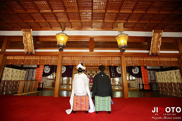 三重県桑名市の桑名宗社・春日神社での挙式撮影