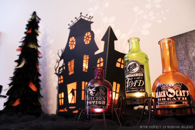 halloween candles, yankee candle, halloween candle holders, tealights