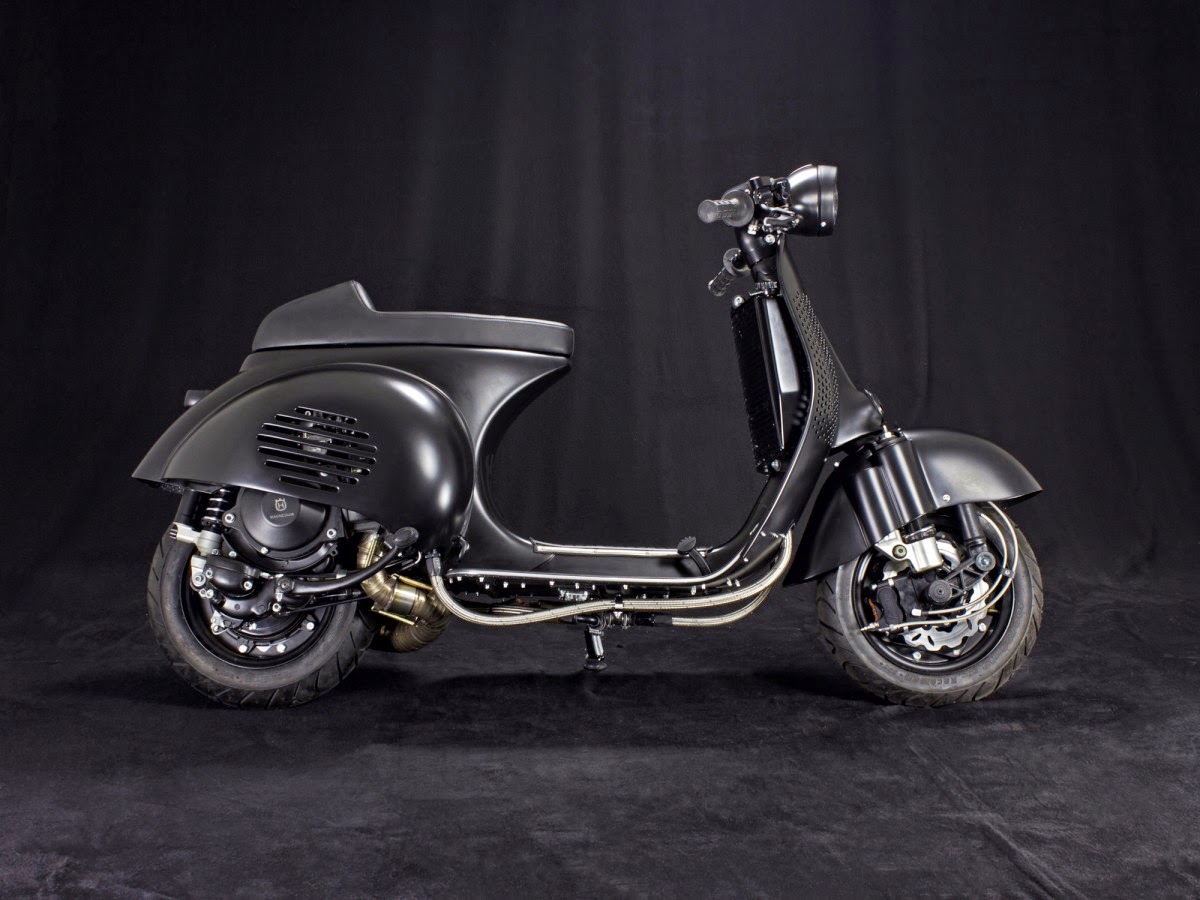  CUSTOM  VESPA  PS 240 RocketGarage Cafe Racer Magazine