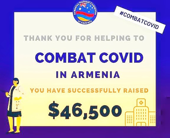 Armenian-Australian community has fundraised $46,500 to help Combat COVID-19